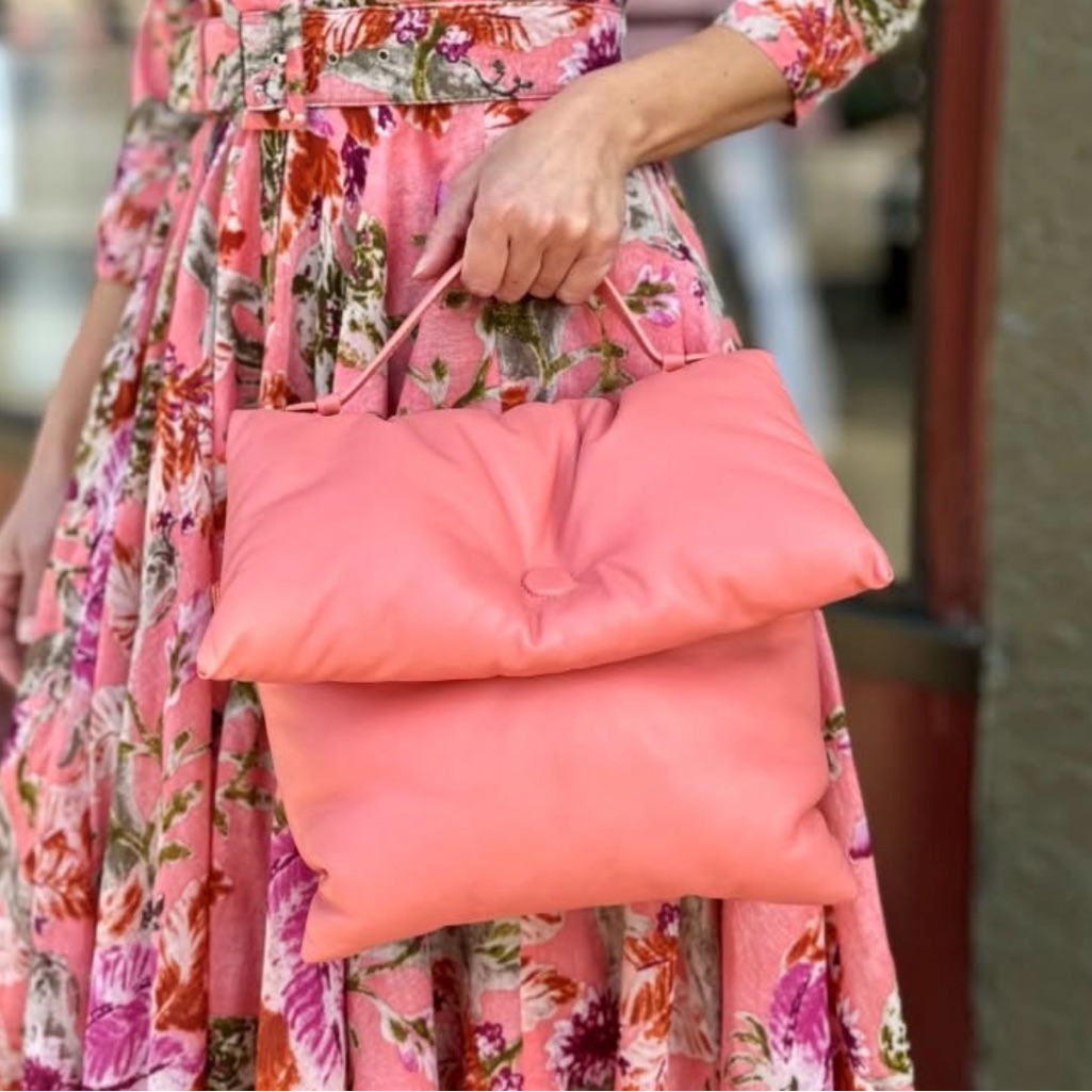 Samantha Sung Vibrant Pink And Green A-Line Skirt